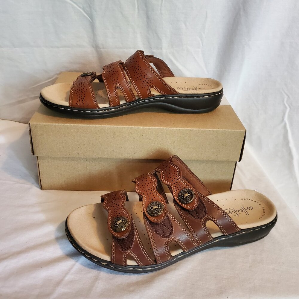Clark's Leisa Grace Leather Slide